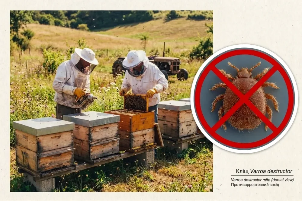 Кліщ Varroa destructor — збудник варроатозу